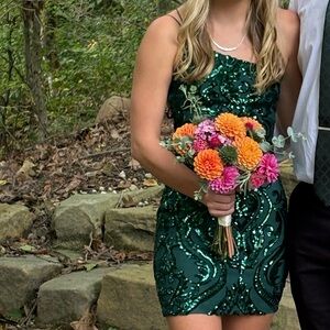 Small green homecoming dress